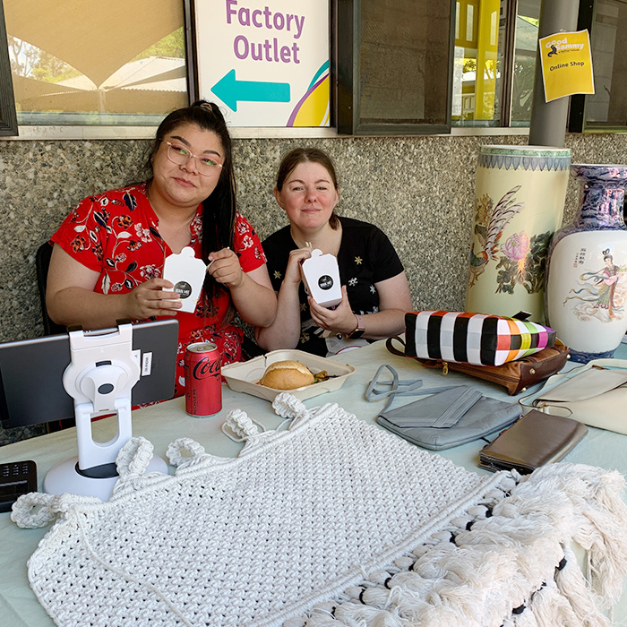 The Online Store team at their pop-up stall