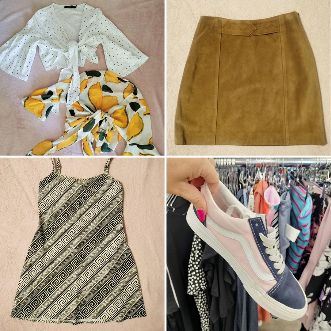 Collection of thrifted items