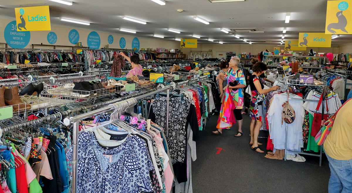 Customers shopping at Good Sammy Geraldton