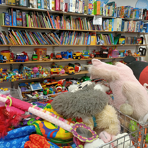 Toys and books