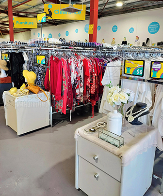 A rack of clothes at Good Sammy Wanneroo