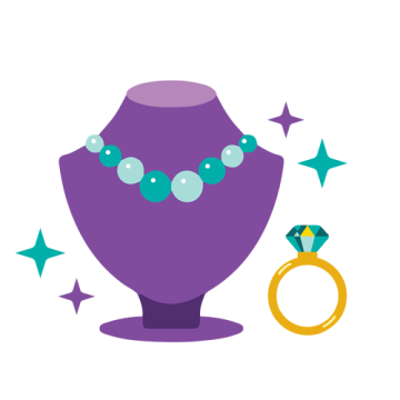Cartoon of jewellery