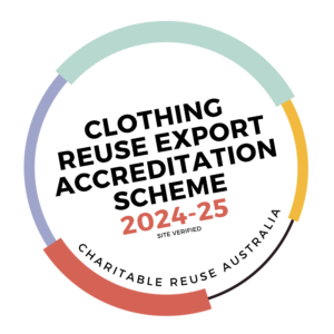 Clothing Reuse Export Accreditation logo 