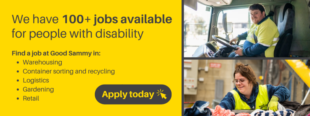 We have 100+ jobs available for people with disability. Apply today!