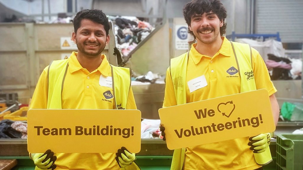 team building and we love volunteering